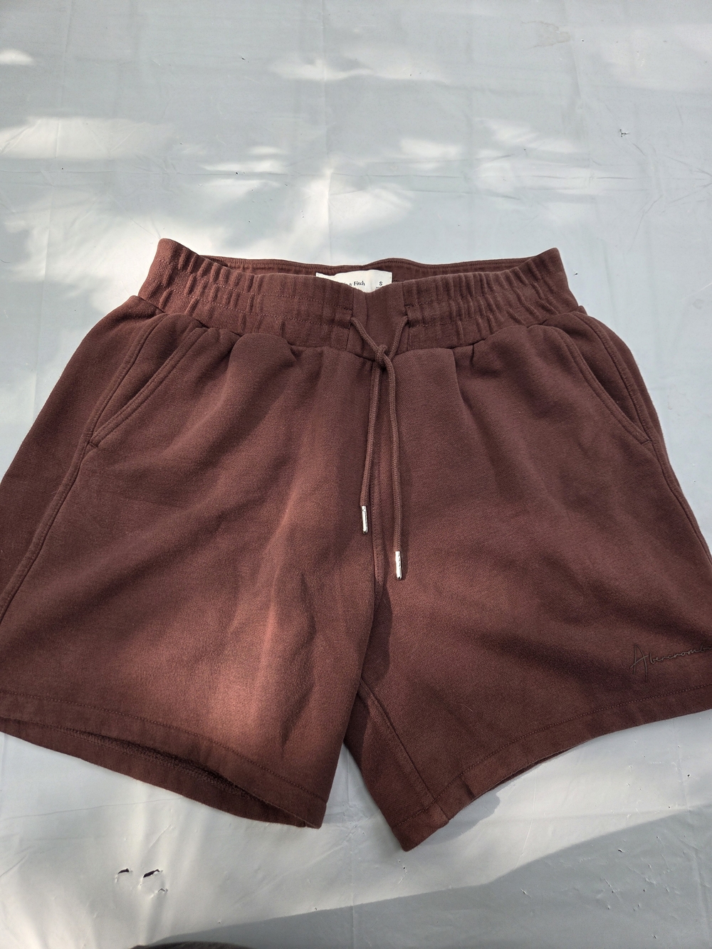Abercrombie & Fitch Brown Drawstring Athletic Shorts